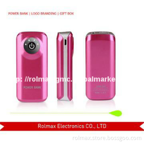 5600mAh solar charger power bank with LCD light